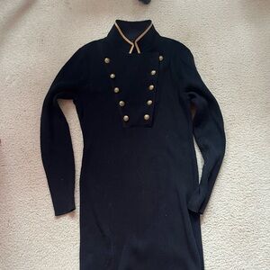Lauren Ralph Lauren Black Dress with Gold Accents